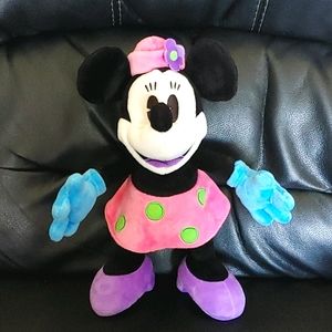 Authentic Disney Minnie Mouse Bendable Plush